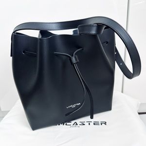 Brand NEW Black Lancaster Paris Leather Crossbody Bag Made in France